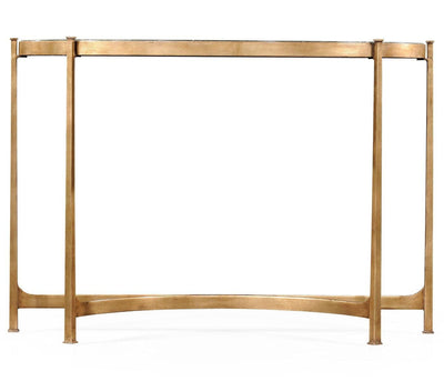 Jonathan Charles Living Jonathan Charles Large Demilune Console Table Contemporary - Gilded House of Isabella UK