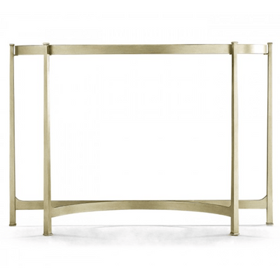 Jonathan Charles Living Jonathan Charles Large Demilune Console Table Contemporary - Silver House of Isabella UK