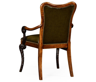 Jonathan Charles Living Jonathan Charles Occasional Chair Pangolin in Leather House of Isabella UK