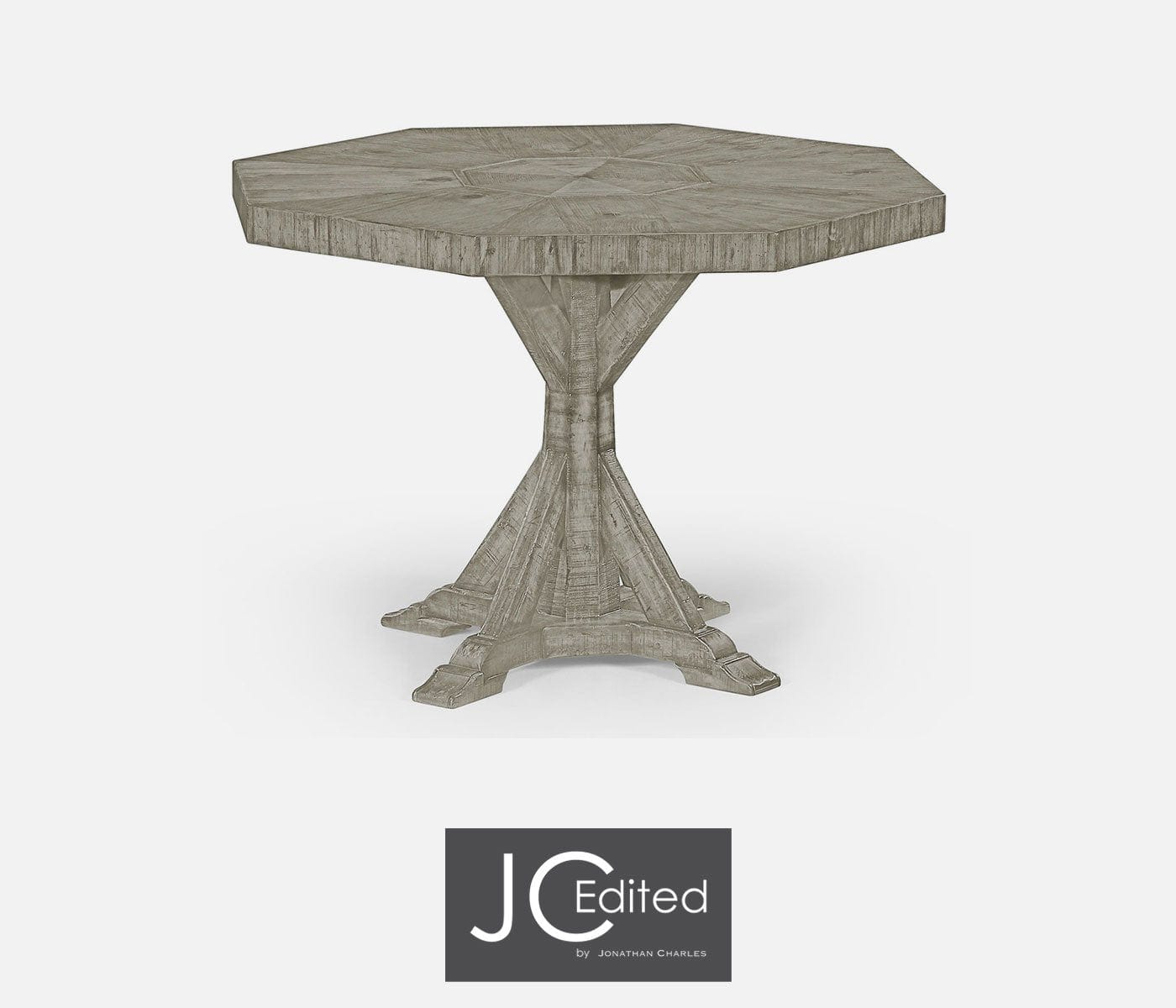 Jonathan Charles Living Jonathan Charles Octagonal Centre Table Rustic in Rustic Grey House of Isabella UK