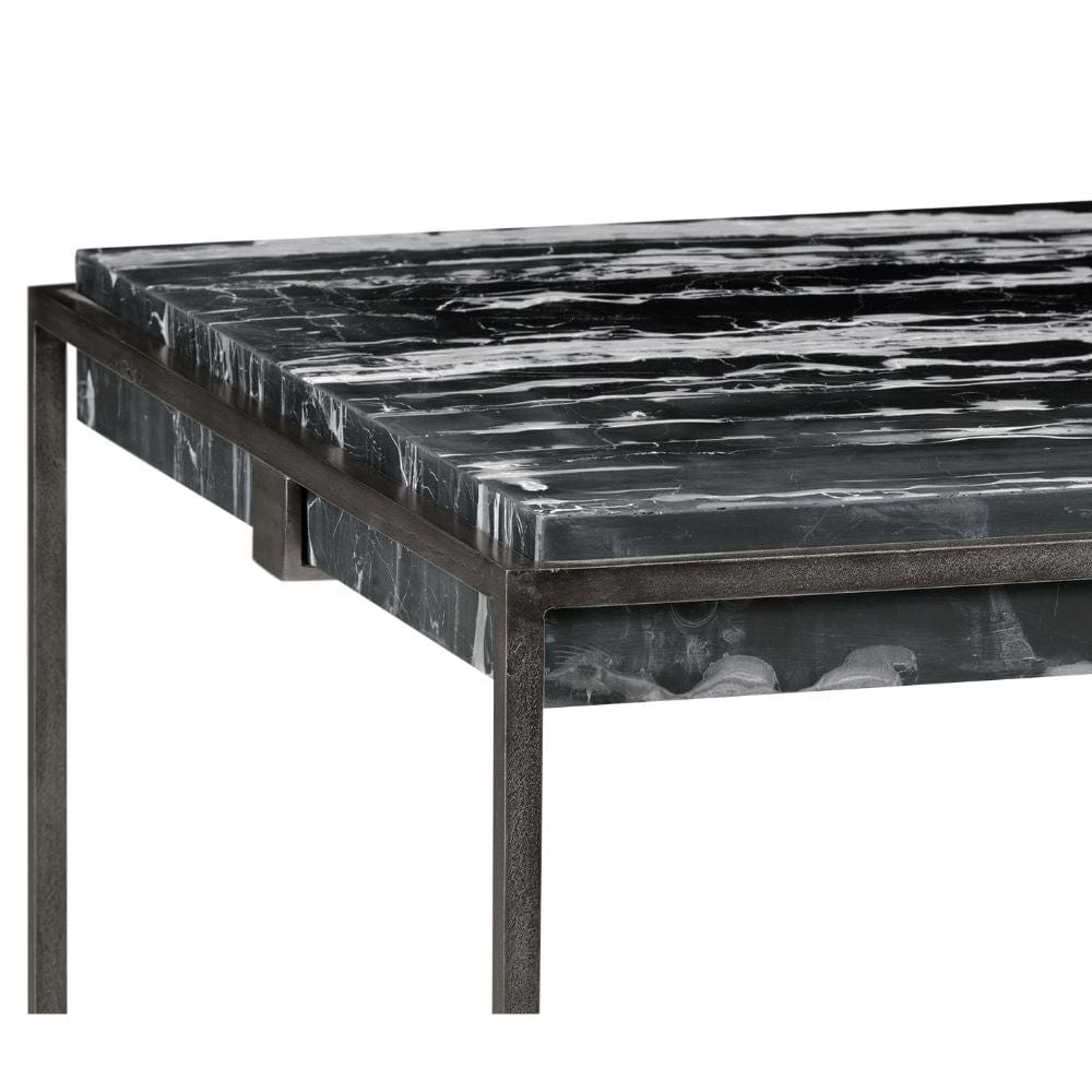 Jonathan Charles Living Jonathan Charles Outdoor Coffee Table with Black Marble Top House of Isabella UK