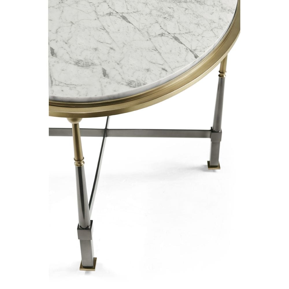 Jonathan Charles Living Jonathan Charles Oval Coffee Table with Calacatta Marble House of Isabella UK