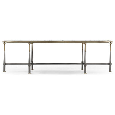 Jonathan Charles Living Jonathan Charles Oval Coffee Table with Calacatta Marble House of Isabella UK