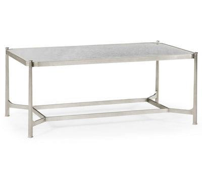 Jonathan Charles Living Jonathan Charles Rectangular Coffee Table Contemporary in Eglomise - Silver House of Isabella UK