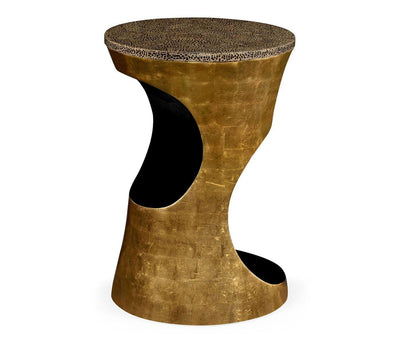 Jonathan Charles Living Jonathan Charles Round Accent Table Cut-out - Emperor Gold House of Isabella UK