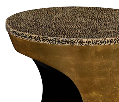 Jonathan Charles Living Jonathan Charles Round Accent Table Cut-out - Emperor Gold House of Isabella UK