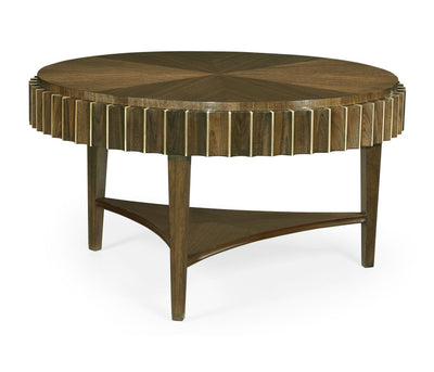 Jonathan Charles Living Jonathan Charles Round Coffee Table Reeded House of Isabella UK
