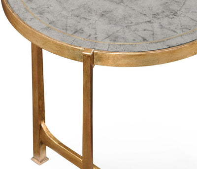 Jonathan Charles Living Jonathan Charles Round End Table Contemporary in Eglomise - Gilded House of Isabella UK