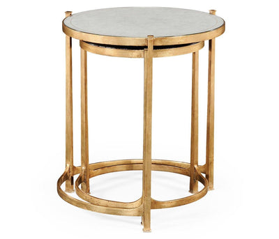Jonathan Charles Living Jonathan Charles Round Nest of Tables Contemporary - Gilded House of Isabella UK