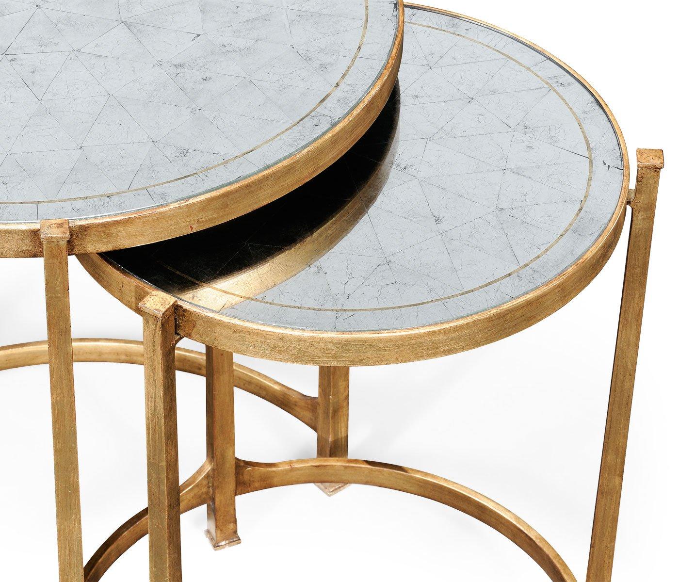 Jonathan Charles Living Jonathan Charles Round Nest of Tables Contemporary - Gilded House of Isabella UK