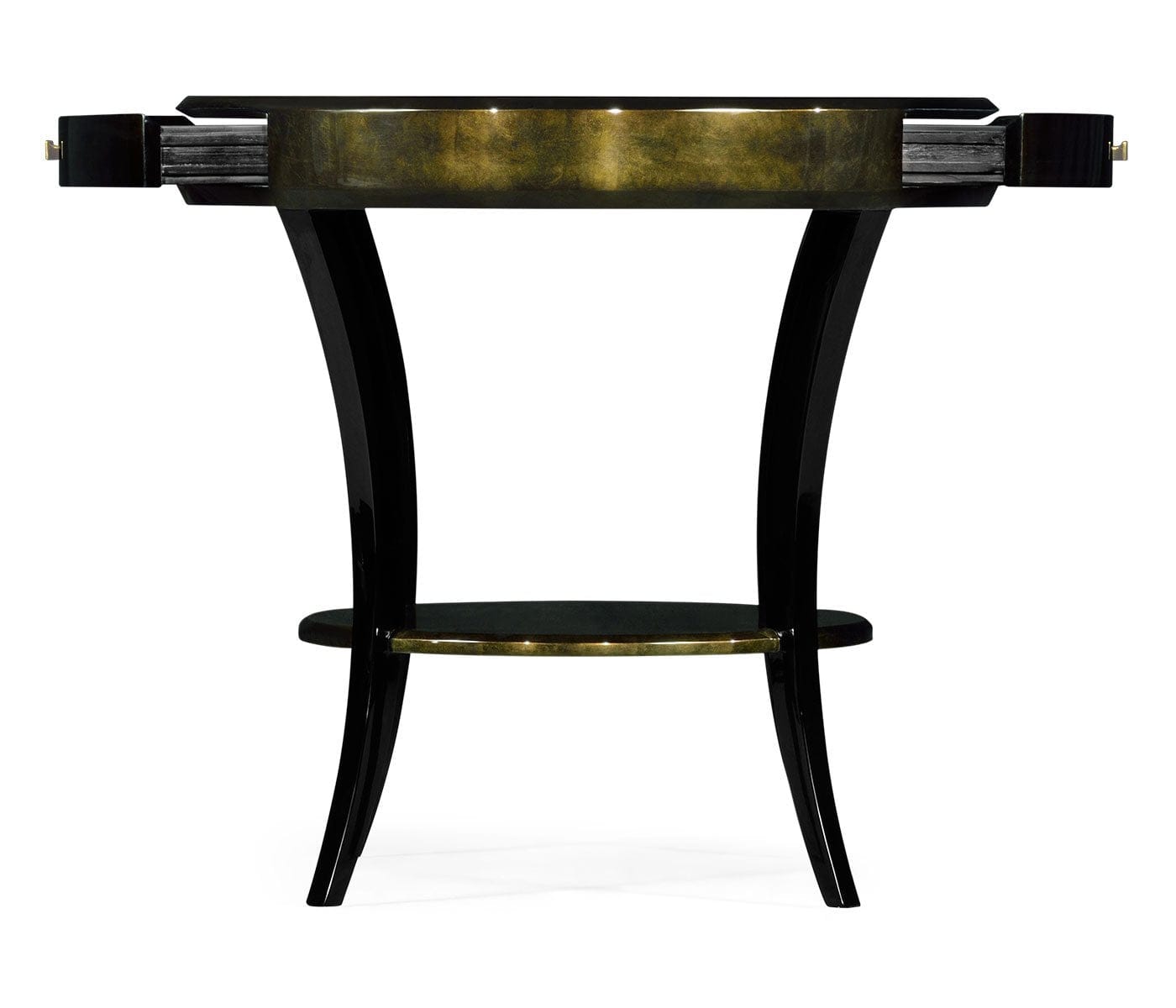 Jonathan Charles Living Jonathan Charles Round Side Table with Drawer Oriental - Moss Bronze House of Isabella UK
