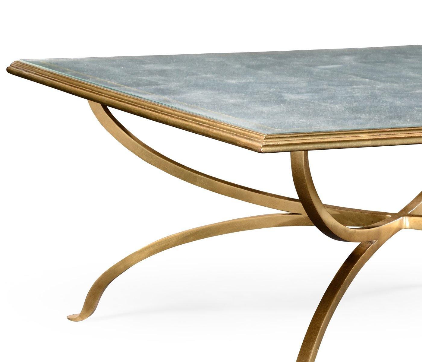 Jonathan Charles Living Jonathan Charles Square Coffee Table Contemporary - Gilded House of Isabella UK