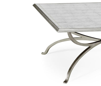 Jonathan Charles Living Jonathan Charles Square Coffee Table Contemporary - Silver House of Isabella UK
