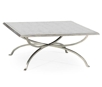 Jonathan Charles Living Jonathan Charles Square Coffee Table Contemporary - Silver House of Isabella UK