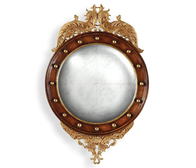 Jonathan Charles Mirrors Jonathan Charles Convex Mirror Monarch in Eglomise - Small House of Isabella UK