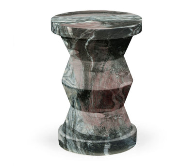 Jonathan Charles Outdoors Jonathan Charles Charles Outdoor Round Geometric Wine Table in Faux Black Marble House of Isabella UK