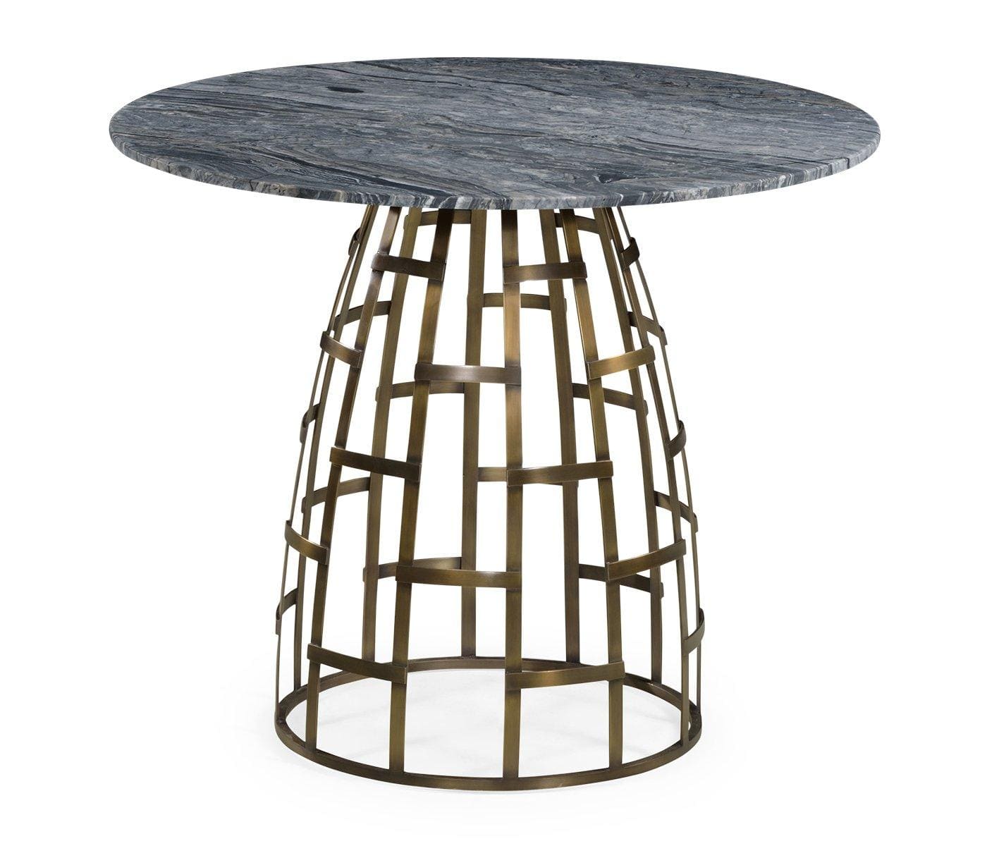 Jonathan Charles Outdoors Jonathan Charles Geometric Round Outdoor Bistro Table House of Isabella UK