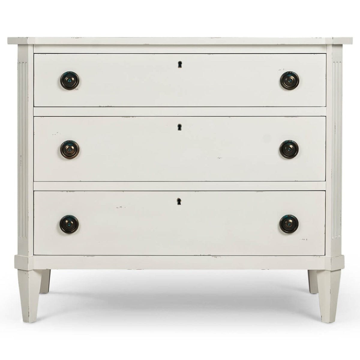 Jonathan Charles Sleeping Jonathan Charles Aeon Chest of Drawers in White 97cm House of Isabella UK