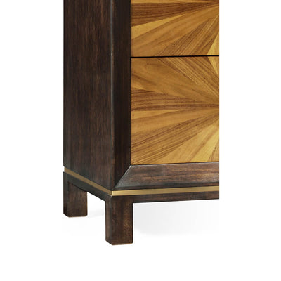 Jonathan Charles Sleeping Jonathan Charles Chest of Drawers Walnut Bookmatched House of Isabella UK