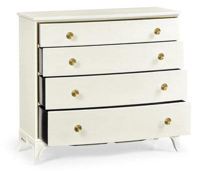 Jonathan Charles Sleeping Jonathan Charles Chest of Four Drawers Crackle Ceramic Lacquer House of Isabella UK