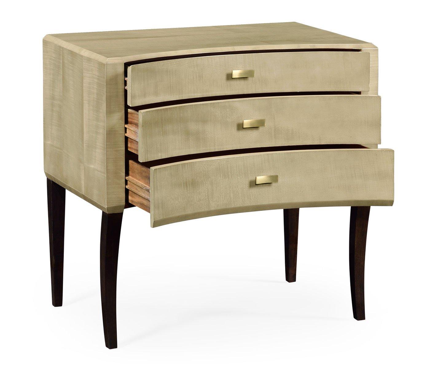 Jonathan Charles Sleeping Jonathan Charles Curved Chest of Drawers Art Deco House of Isabella UK