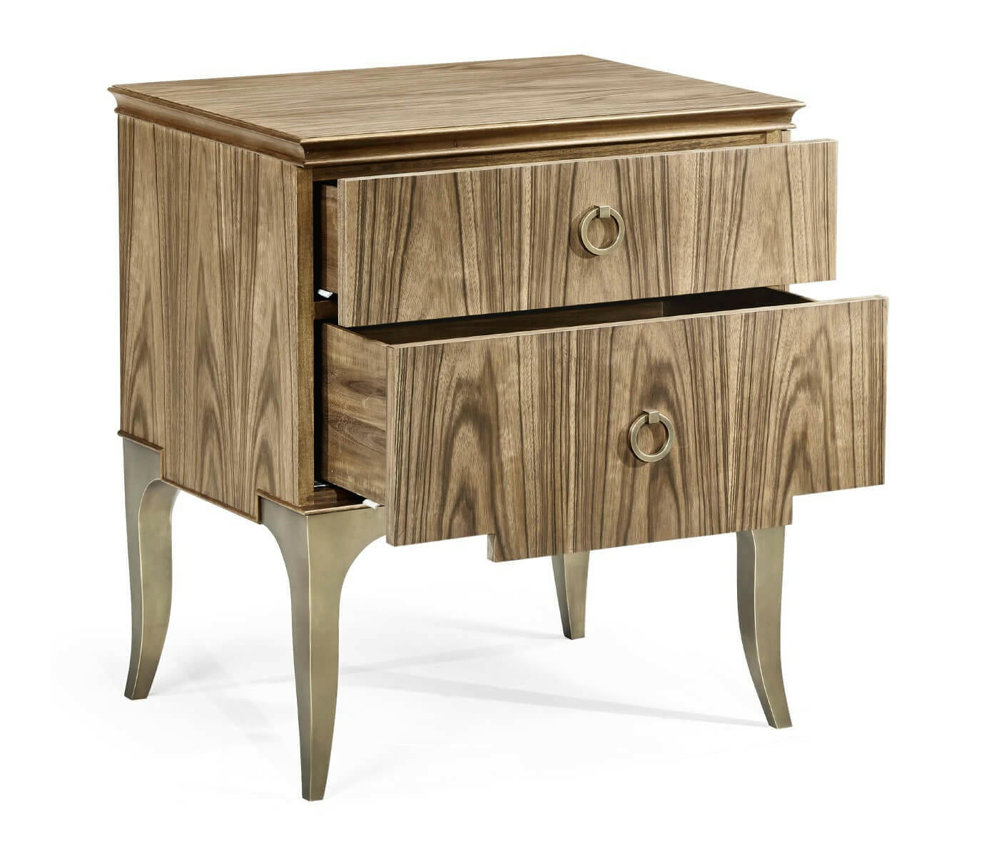 Jonathan Charles Golden Amber Bedside Table House of Isabella UK