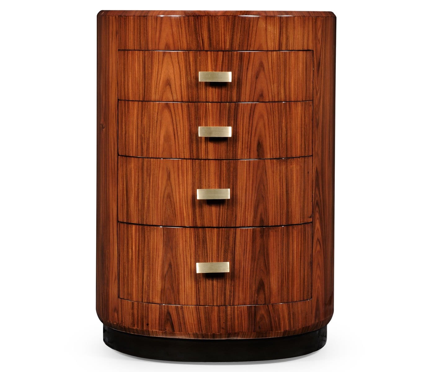Jonathan Charles Sleeping Jonathan Charles Oval Chest of Drawers with Brass Handles (high Lustre) House of Isabella UK