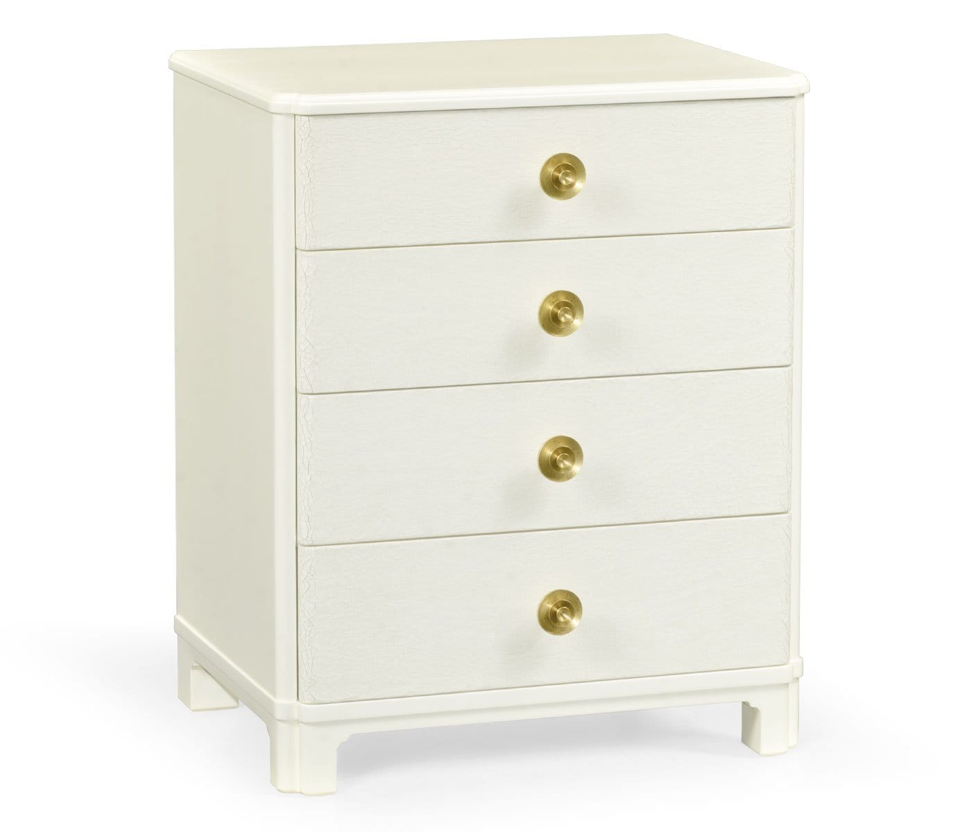 Jonathan Charles Sleeping Jonathan Charles Small Chest of Four Drawers Crackle Ceramic Lacquer House of Isabella UK