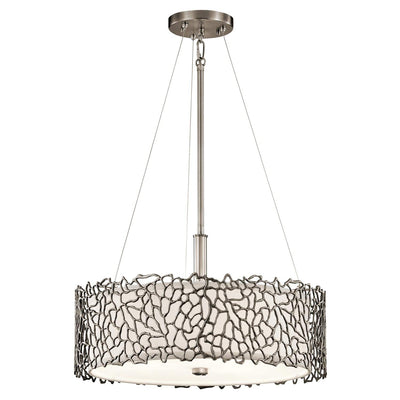 Kichler Lighting Silver Coral 3 Light Duo-Mount Pendant House of Isabella UK