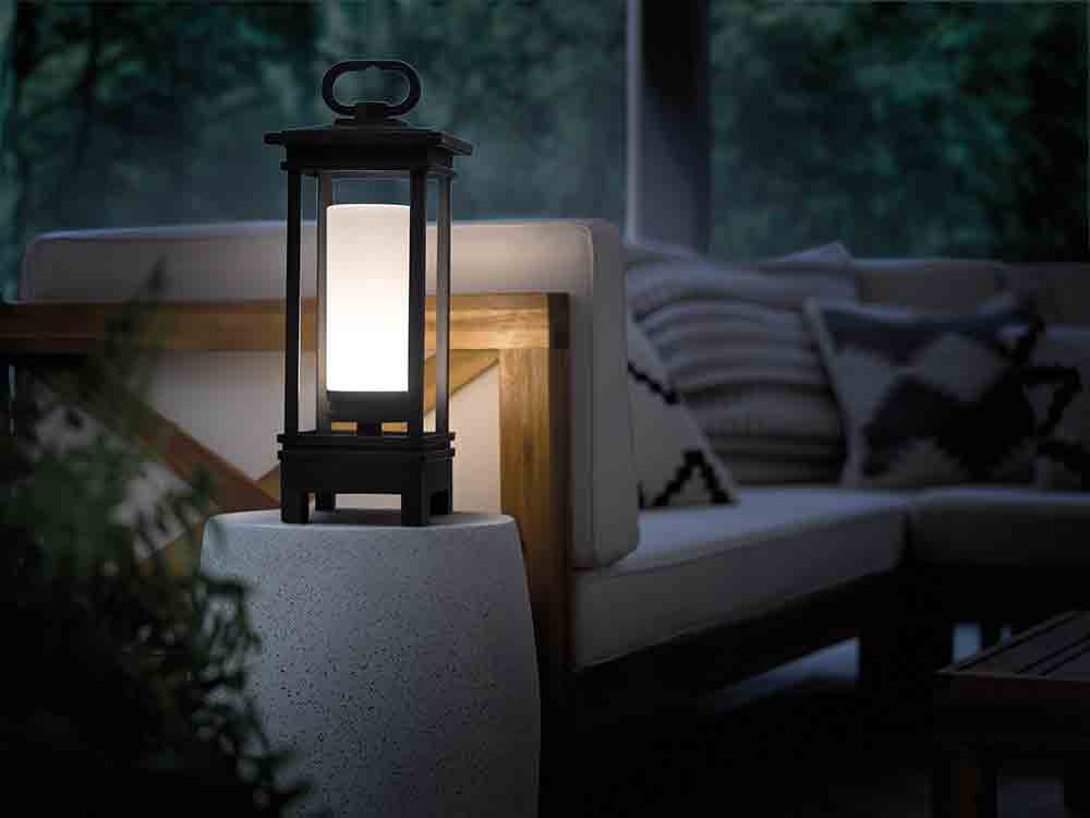 Kichler Lighting South Hope UK plug Bluetooth LED portable lantern House of Isabella UK