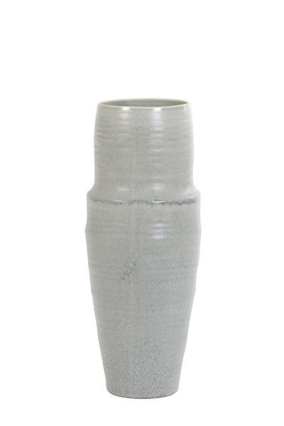 Light & Living Accessories 5994225 - Vase deco 17,5x44,5 cm PICACHO ceramics matt grey House of Isabella UK
