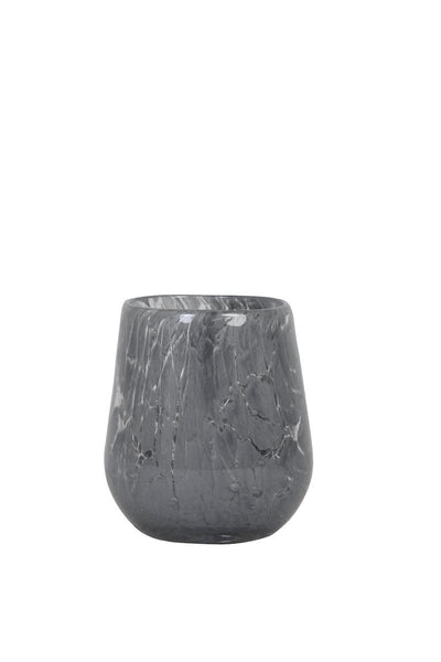 Light & Living Accessories 7734727 - Tealight 9,5x10 cm SYLAS glass grey House of Isabella UK
