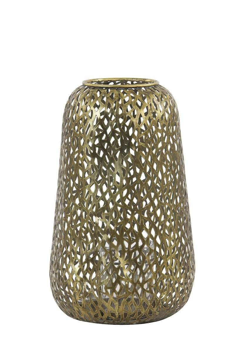 Light & Living Accessories 7741285 - Hurricane 21x33,5 cm TRAVELLI antique gold House of Isabella UK