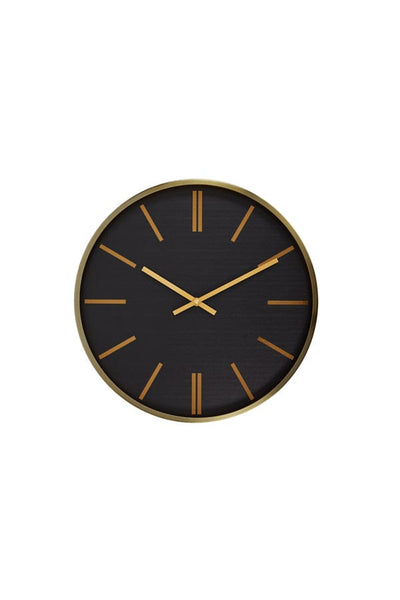 Light & Living Accessories Clock Ø40 cm EMPORIO black+gold House of Isabella UK