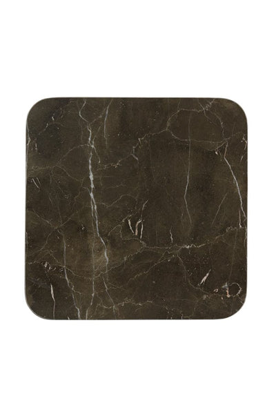 Light & Living Accessories Dish on base 40x40x8,5 cm LABADE marble brown-antique bronze House of Isabella UK