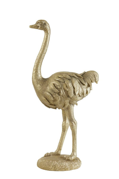 Light & Living Accessories Ornament 31x18,5x66 cm OSTRICH light gold House of Isabella UK
