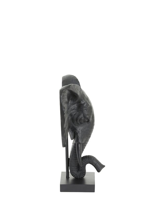 Light & Living Accessories Ornament on base 30x15x35,5 cm ELEPHANT matt black House of Isabella UK