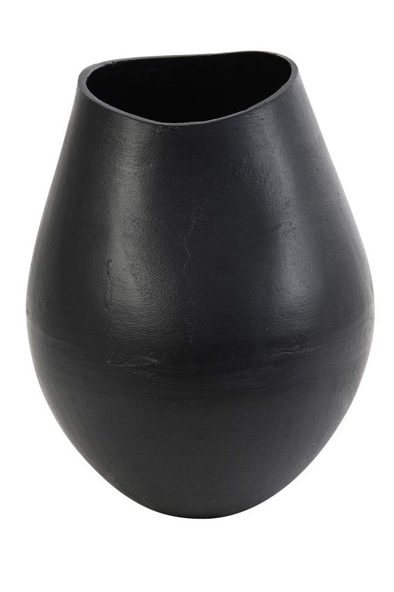 Light & Living Accessories Pack of 2 x Vase deco 28x36 cm BRESTON matt black House of Isabella UK