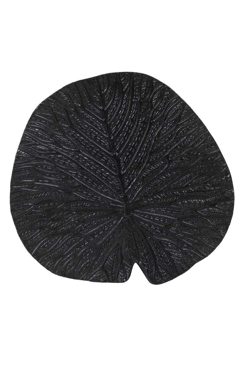 Light & Living Accessories Pack of 4 x Ornaments hang 44 cm LEAF black House of Isabella UK