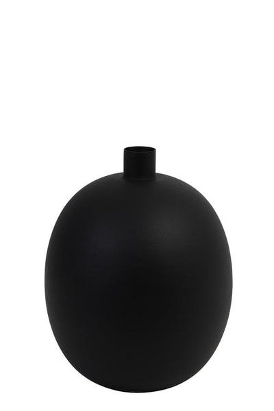 Light & Living Accessories Pack of 4 x Vase deco 26x34 cm BINCO matt black House of Isabella UK