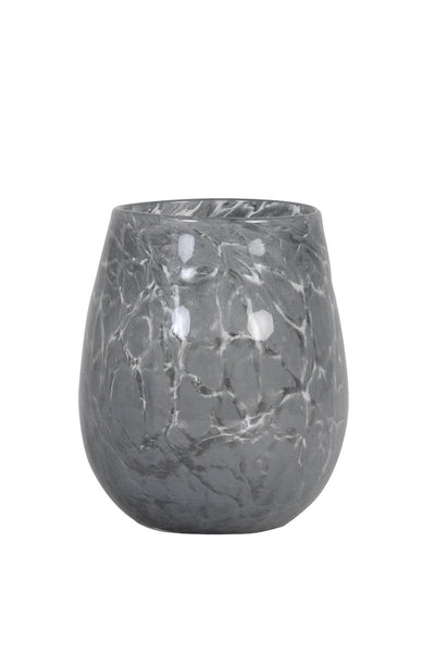 Light & Living Accessories Pack of 6 x Tealights 13x14 cm SYLAS glass grey House of Isabella UK