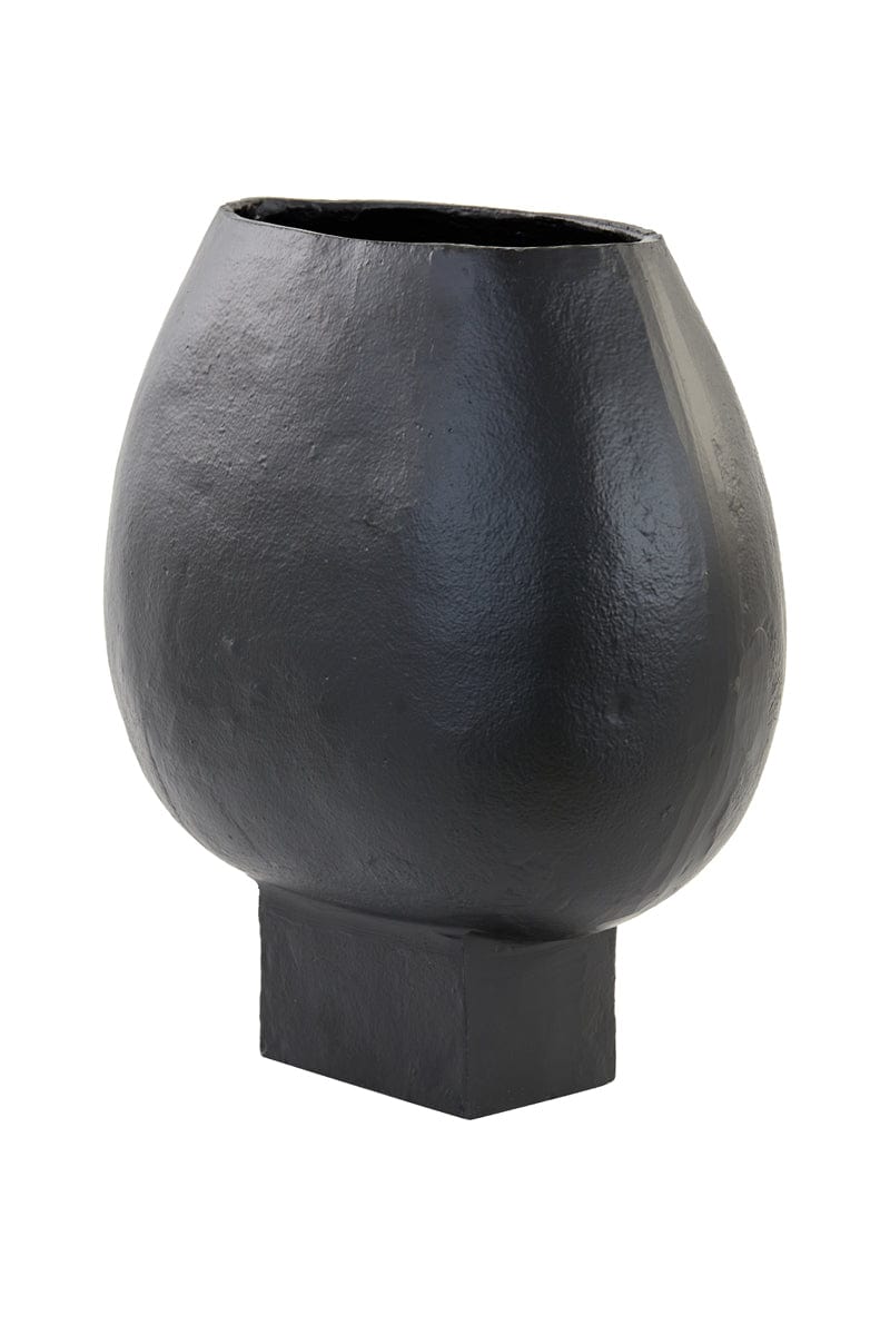 Light & Living Accessories Vase 34x21x40 cm PARTIDA matt black House of Isabella UK