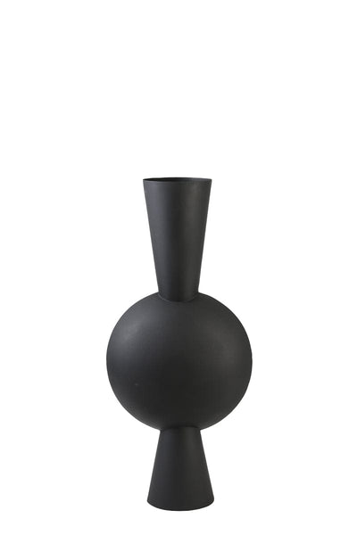 Light & Living Accessories Vase 38x17,5x79,5 cm KAVANDU matt black House of Isabella UK