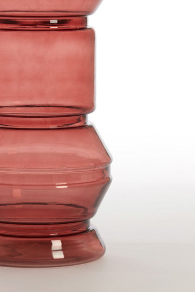 Light & Living Accessories Vase deco 18x47 cm MOKI burgundy House of Isabella UK