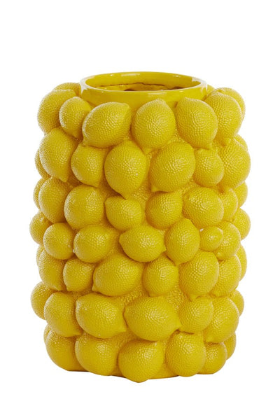 Light & Living Accessories Vase deco 31x41 cm LEMON yellow House of Isabella UK
