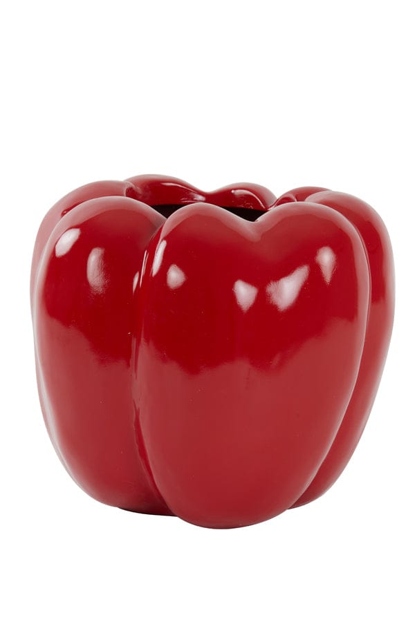 Light & Living Accessories Vase deco 35x35x30,5 cm BELLPEPPER shiny red House of Isabella UK