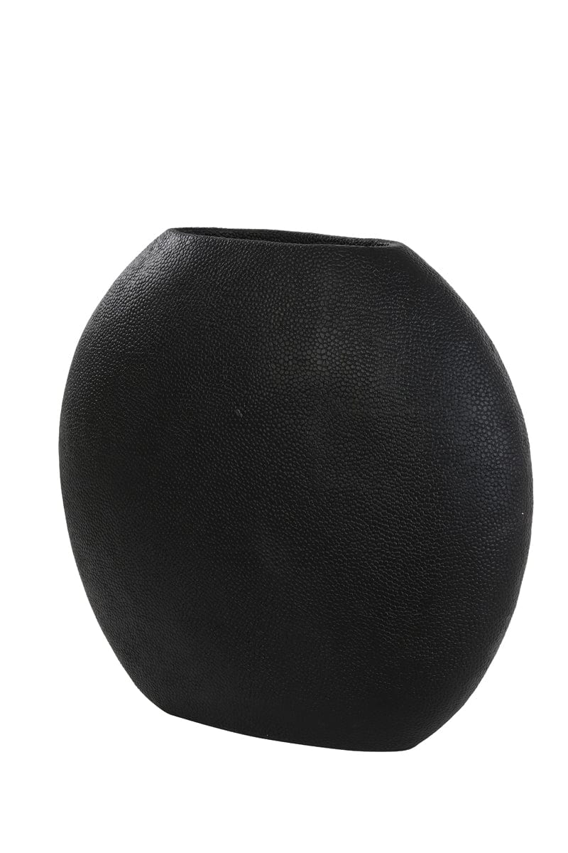 Light & Living Accessories Vase deco 49,5x20x45 cm RAYSKIN matt black House of Isabella UK