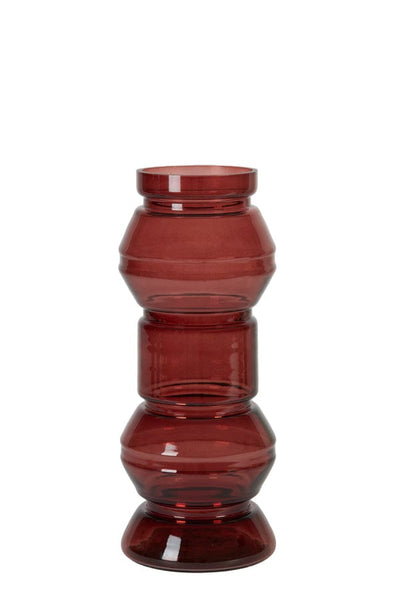 Light & Living Accessories Vase deco Ø15x37 cm MOKI burgundy House of Isabella UK