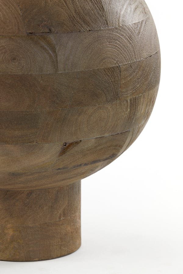Light & Living Accessories Vase deco Ø33x45 cm BARUMI wood matt russet House of Isabella UK
