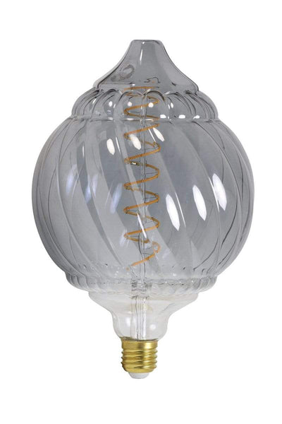 Light & Living Lighting Deco LED globe Ø16x25 cm BAROQUE 4W smoked E27 dimmable House of Isabella UK